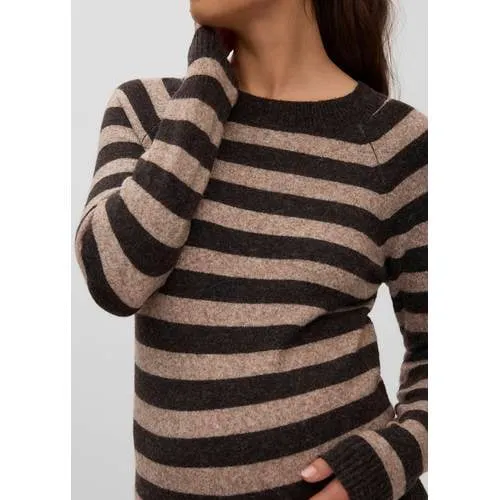 Vero Moda MATERNITY zwangerschaps trui gebreid bruin/donkerbruin, foto 5