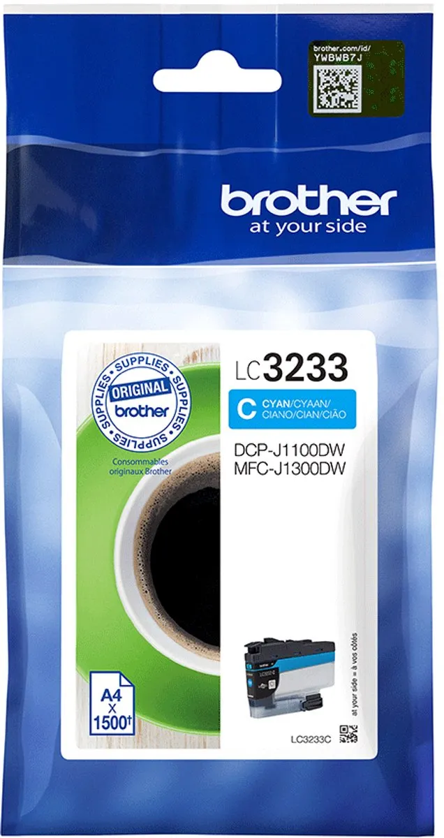 Brother LC3233C Toner Cyan 1500 pages Cyaan