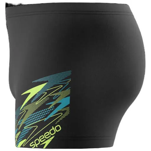 Speedo Medley Logo EnduraFlex zwemboxer - zwart/limegroen, foto 4