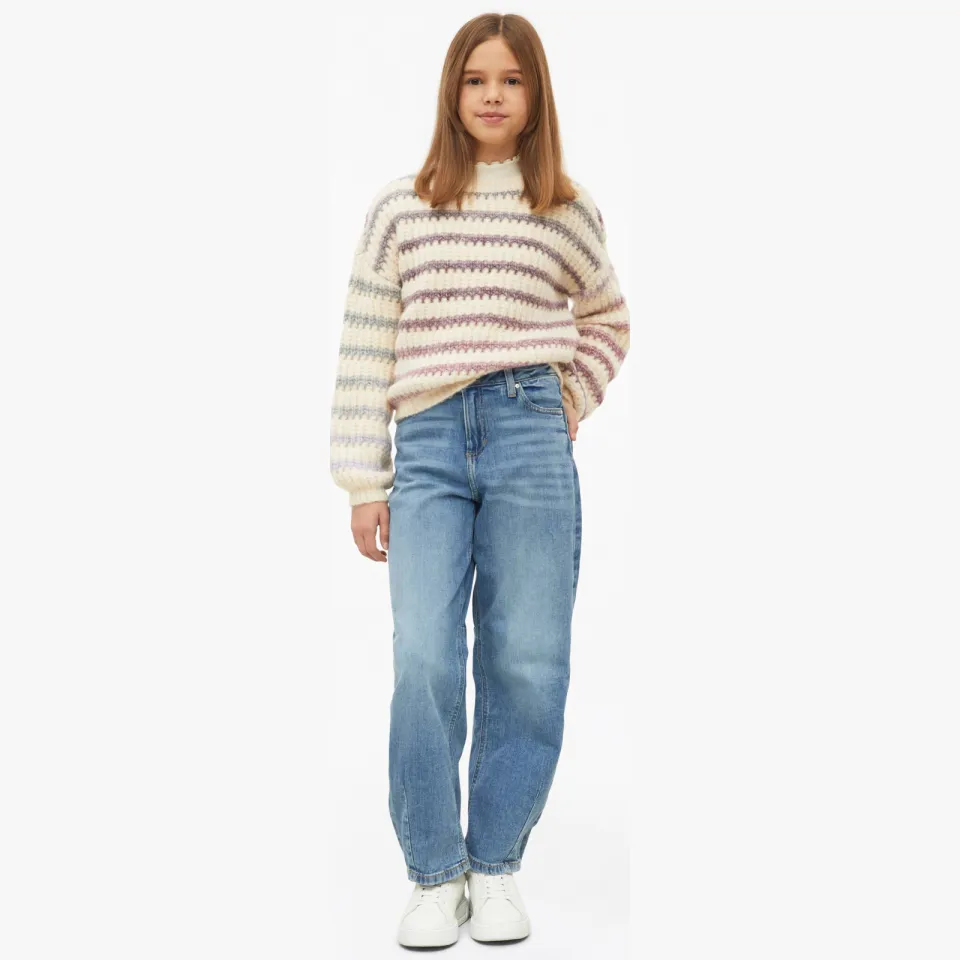 s.Oliver gebreide gestreepte trui - beige/paars/blauw, foto 4