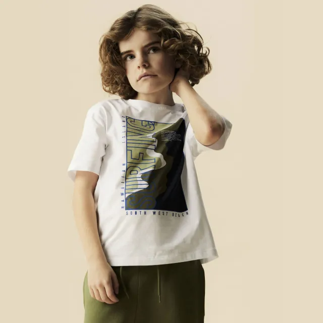 NAME IT t-shirt wit met surfprint, foto 5