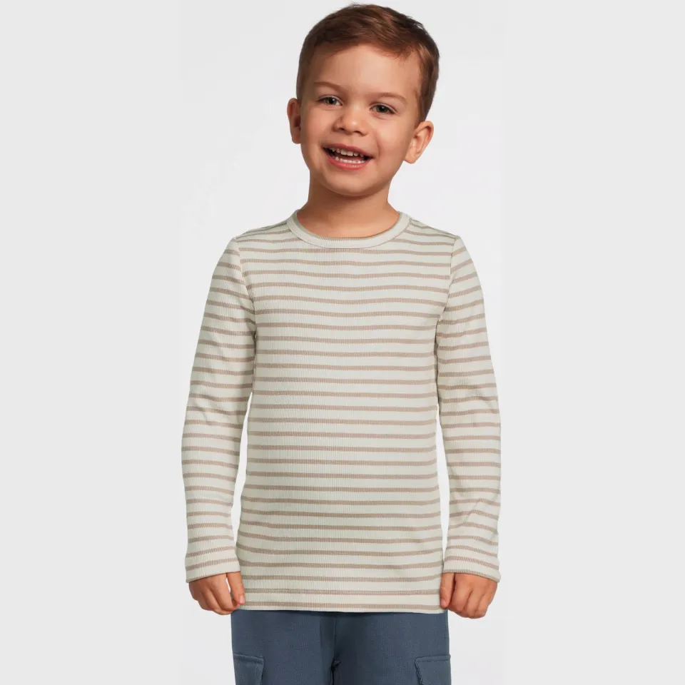 NAME IT MINI gestreepte longsleeve NMNBANI ecru, foto 4