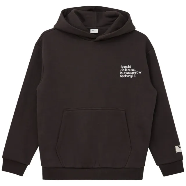 s.Oliver sweater met tekst - donkerbruin, foto 2