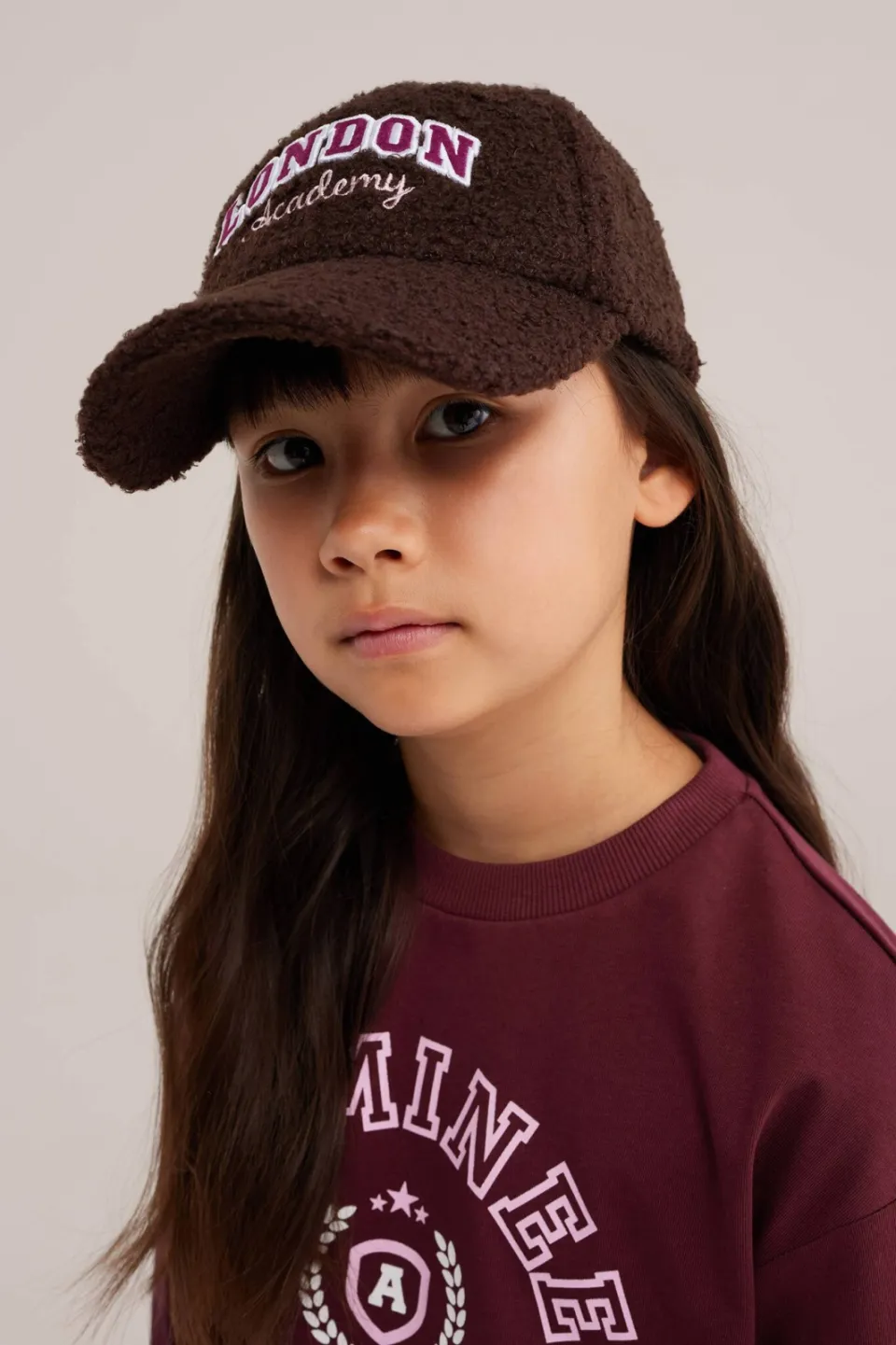 WE Fashion teddy pet met tekst - donkerbruin, foto 3