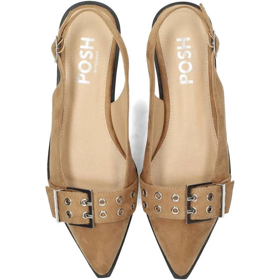 POSH by Poelman Cecile slingback loafer camel, foto 6