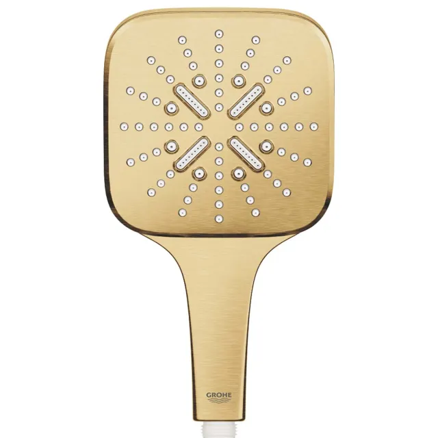 Grohe Handdouche GROHE Rainshower SmartActive 13 cm Cube 3 Standen Cool Sunrise Geborsteld Goud