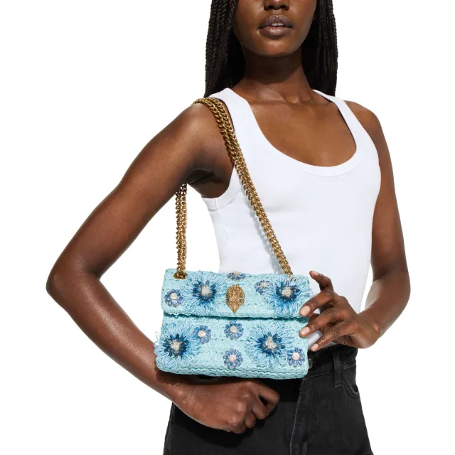 Kurt Geiger Kensington mini schoudertas lichtblauw, foto 6