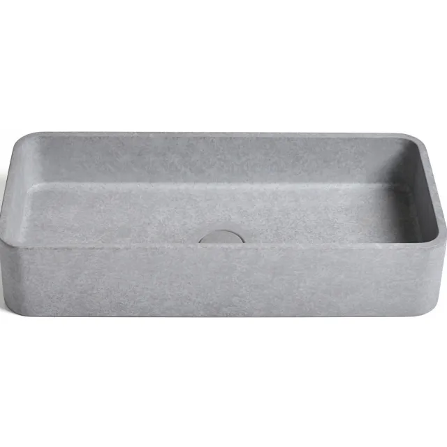 Ideavit Waskom Ideavit Idea.Max 60x28x12 cm Rechthoek Beton Grijs