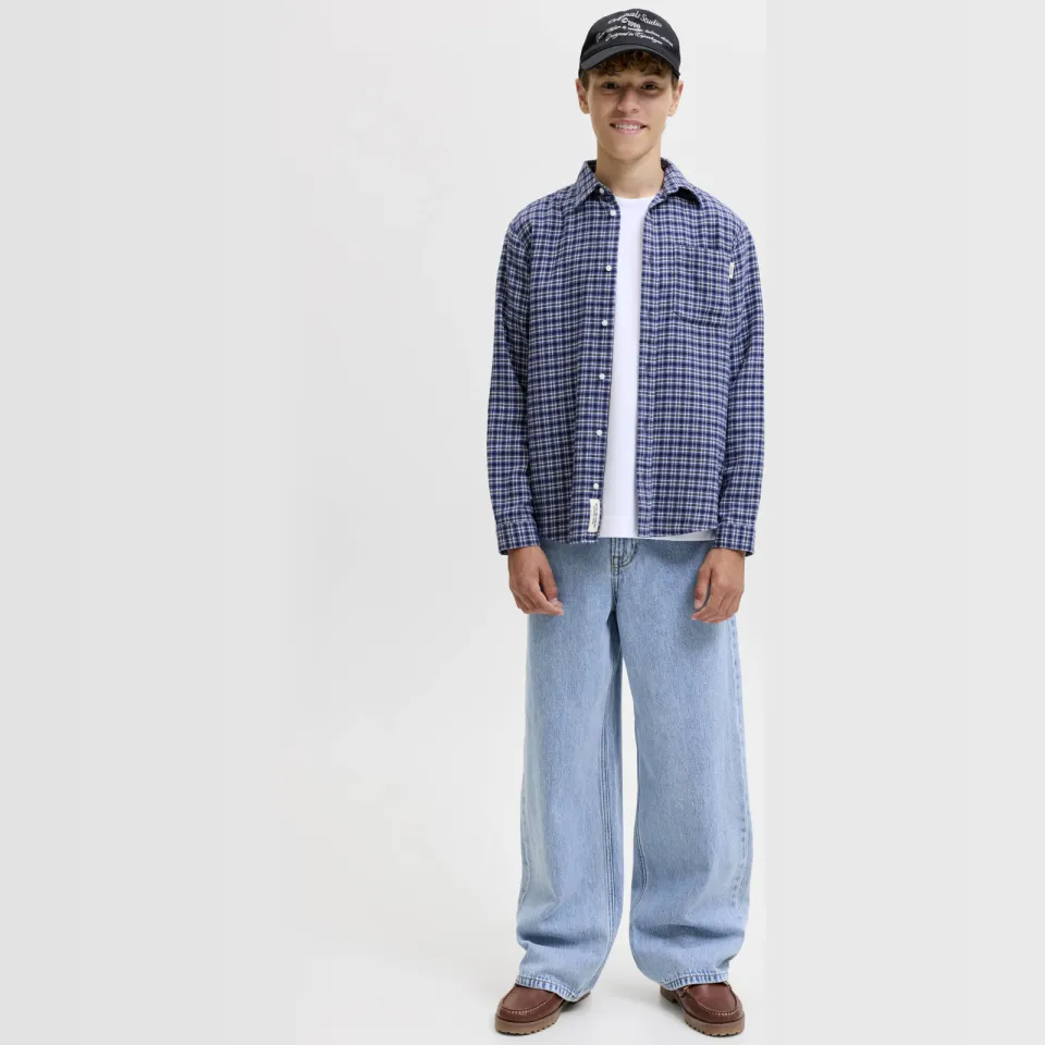 Jack & Jones JUNIOR wide leg jeans - lichtblauw Light blue