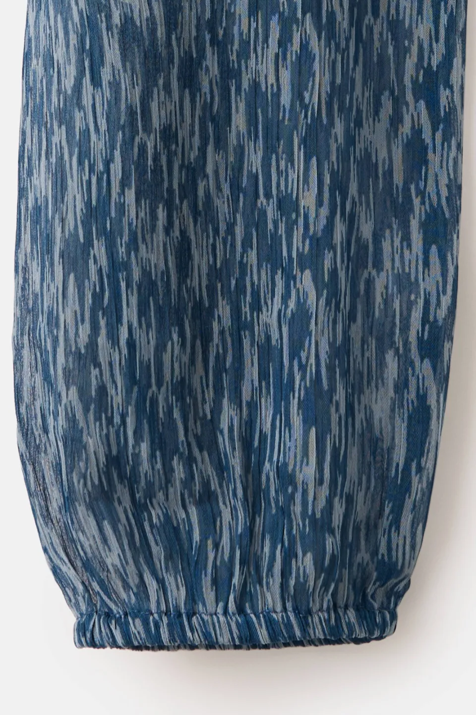 Mango Teen rechtvallende overslagtop met print blauw, foto 6