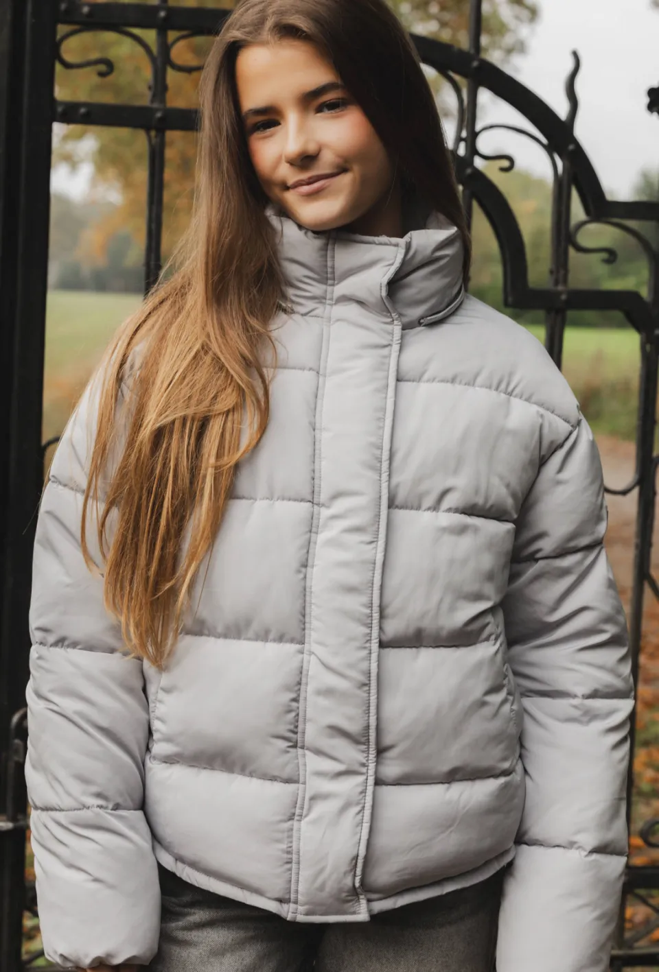LOOXS 10sixteen quilted winterjas zilver, foto 4