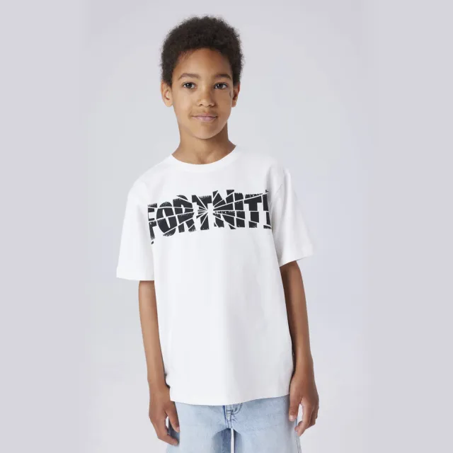 NAME IT KIDS Fortnite T-shirt wit