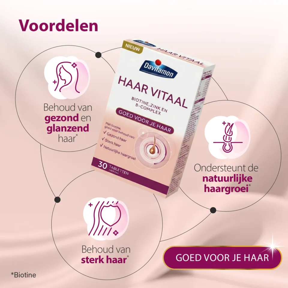 Davitamon Haar Vitaal tabletten - 30 stuks, foto 4