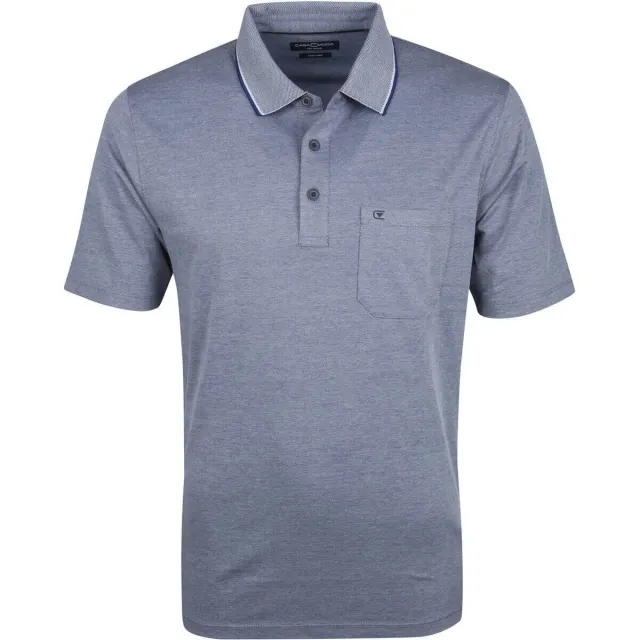 Casa Moda T-shirt Casamoda Polo Navy Melange blauw