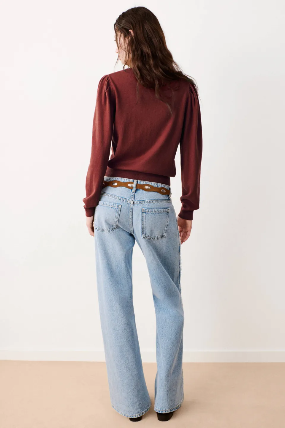 Mango TEEN sweater - roodbruin, foto 3