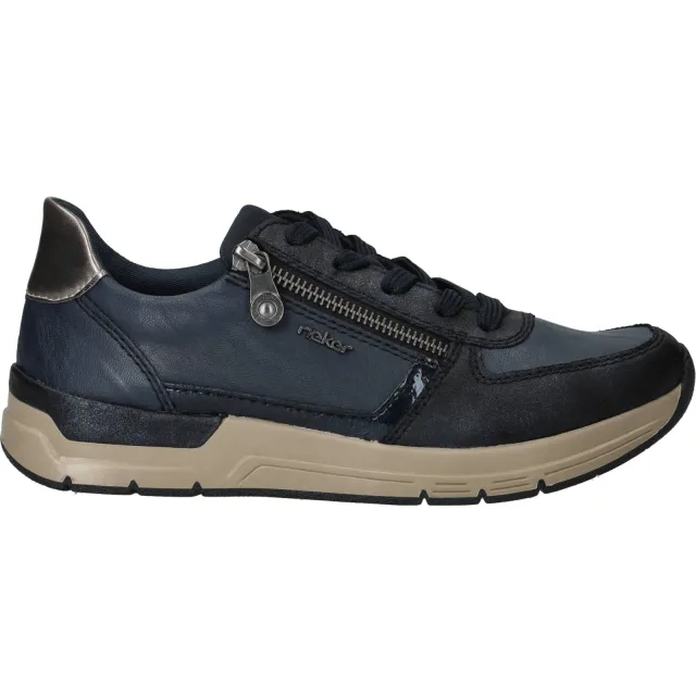 Rieker 291899 instappers blauw