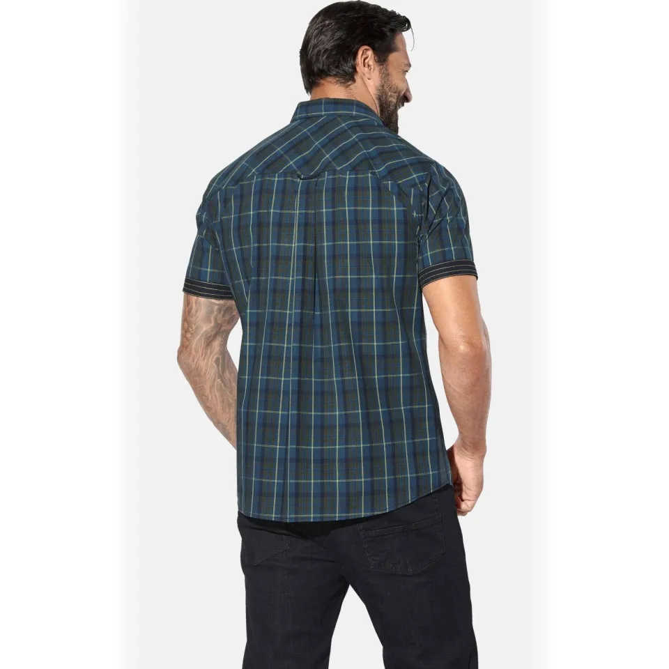 Jan Vanderstorm +FIT COLLECTIE casual overhemd EMYLS Plus petrol, foto 5