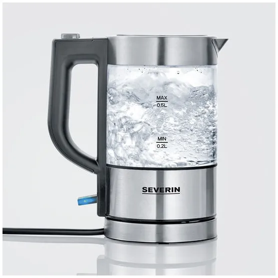 Severin WK3472 waterkoker RVS-glas, foto 4