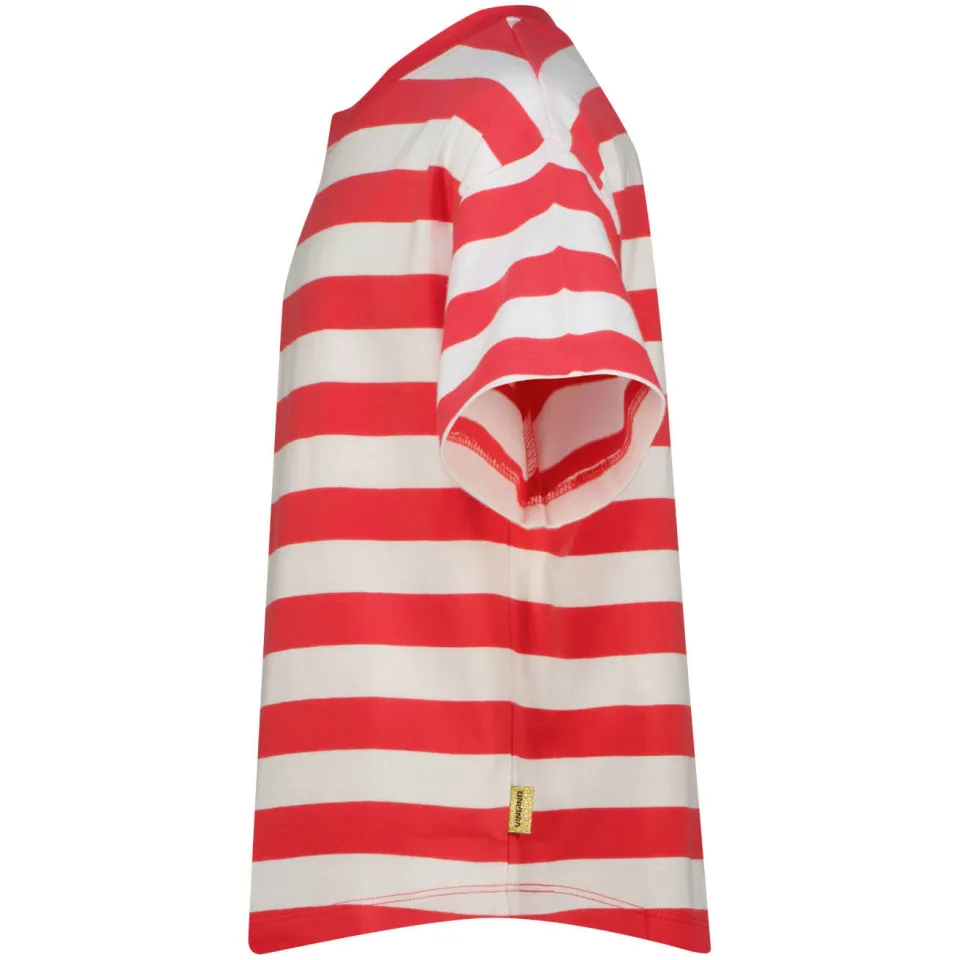 Vingino T-shirt rood/wit gestreept, foto 4