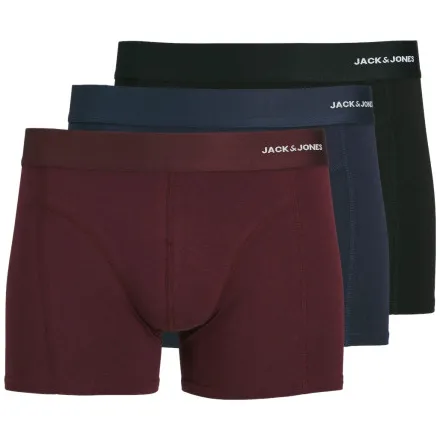 Jack & Jones boxershort JACBASIC met bamboe (set van 3) donkerrood/donkerblauw/zwart, foto 2