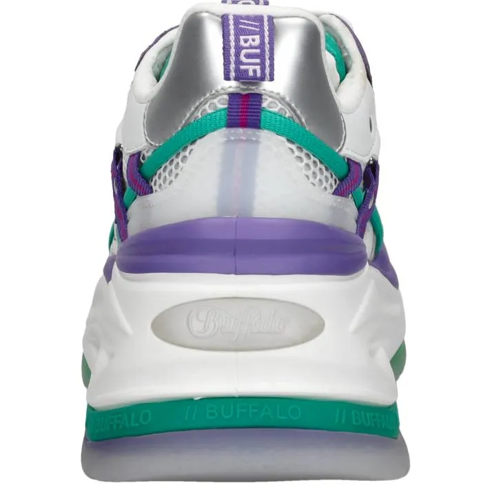 Buffalo Triplet Hollow lage sneakers zilver, foto 4