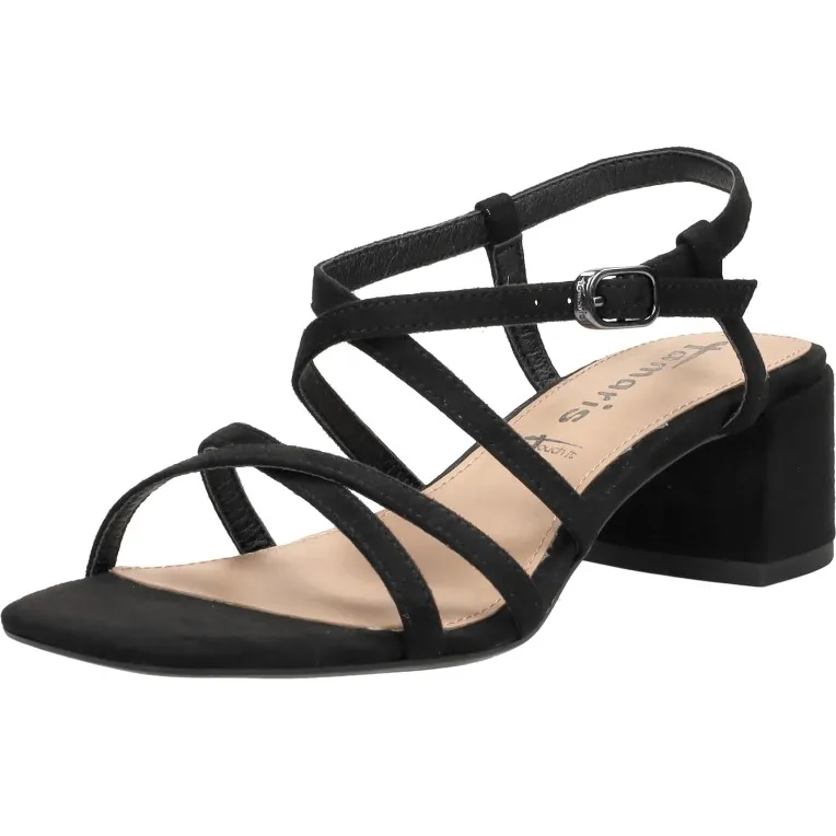 Tamaris sandalen met blokhak zwart, foto 3