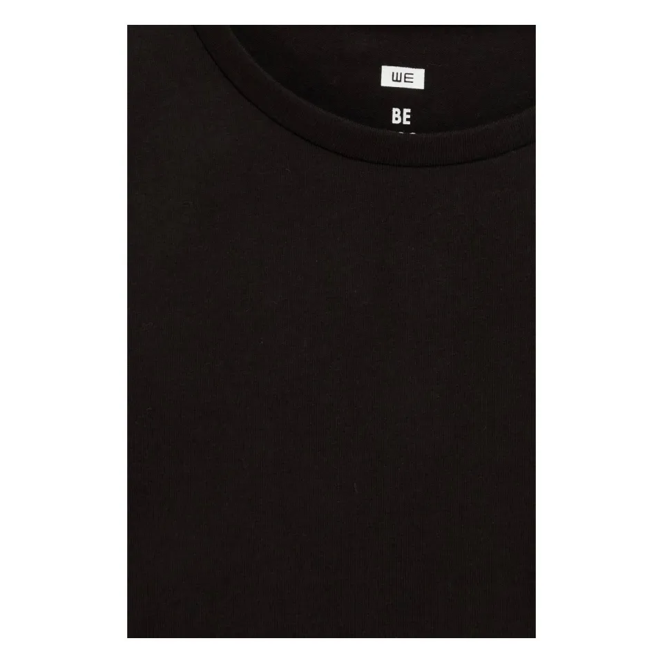 WE Fashion basic T-shirt zwart, foto 7