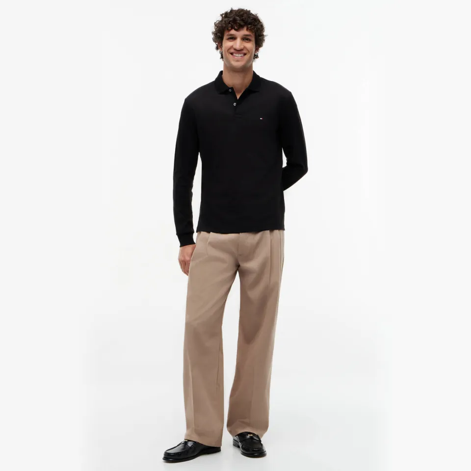 Tommy Hilfiger regular fit polo - zwart