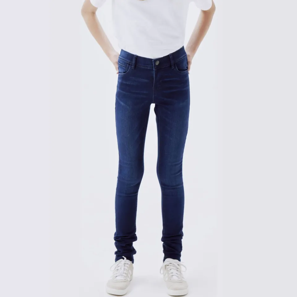 NAME IT skinny jeans NKFPOLLY dark blue denim, foto 5