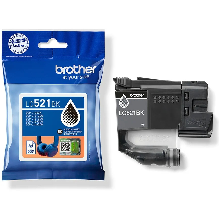 Brother LC-521BK inktcartridge zwart, foto 3
