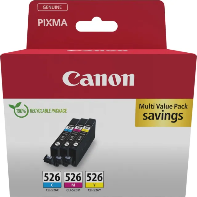 Canon 4541B019/CLI-526 Inktcartridge Cyaan;Magenta;Geel
