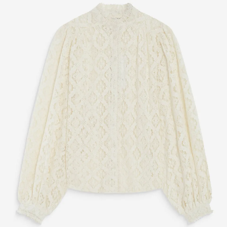 Grace & Mila blouse met kant ecru, foto 2