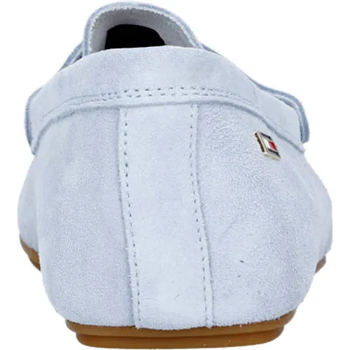Tommy Hilfiger suède mocassins lichtblauw, foto 6