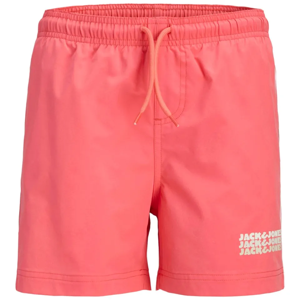 Jack & Jones JUNIOR zwemshort koraalrood, foto 3