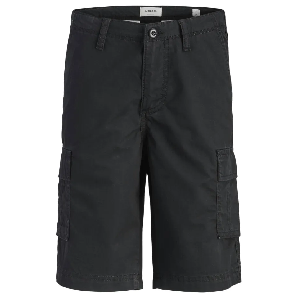 JJ Rebel relaxed cargoshort zwart, foto 2