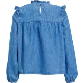 Me & My Monkey Top Roanne met borduursel blauw, foto 3