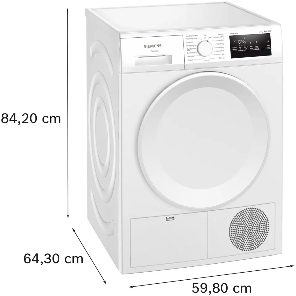 Siemens WT43H00MNL extraKlasse Warmtepompdroger Wit, foto 3