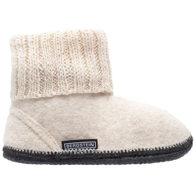 Bergstein Cozy wollen pantoffels - wit