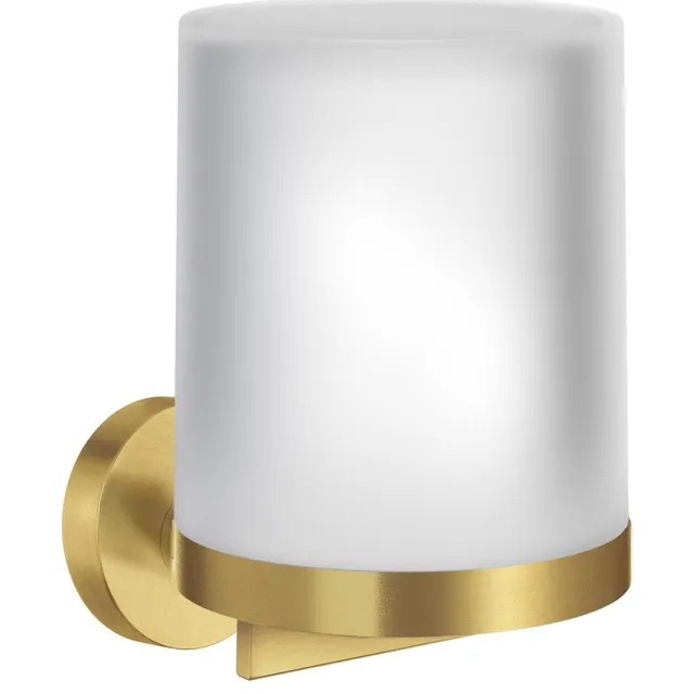 Smedbo Zeepdispenser Smedbo Home met Mat Glas 12 cm Mat Messing Goud
