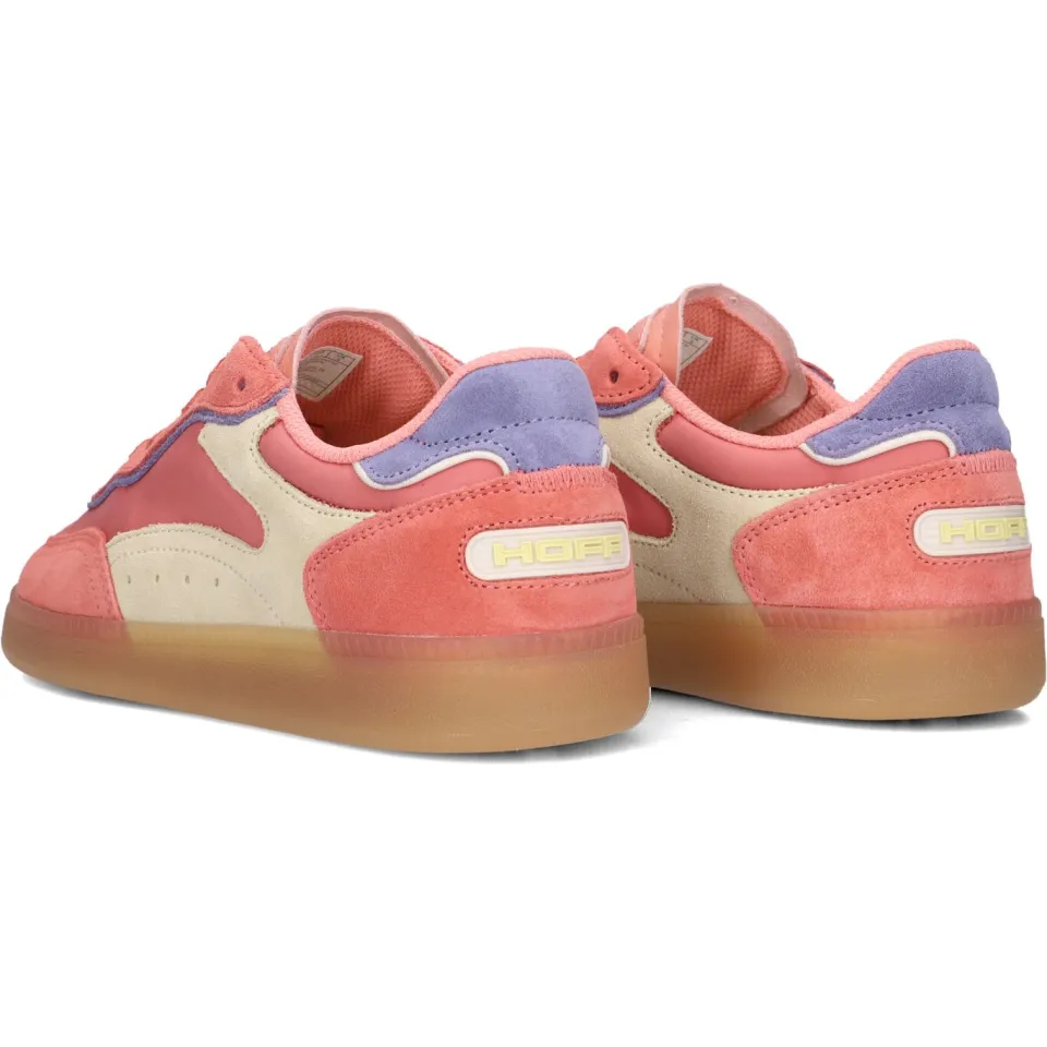 THE HOFF BRAND HOFF Park leren sneakers koraalroze/beige, foto 4