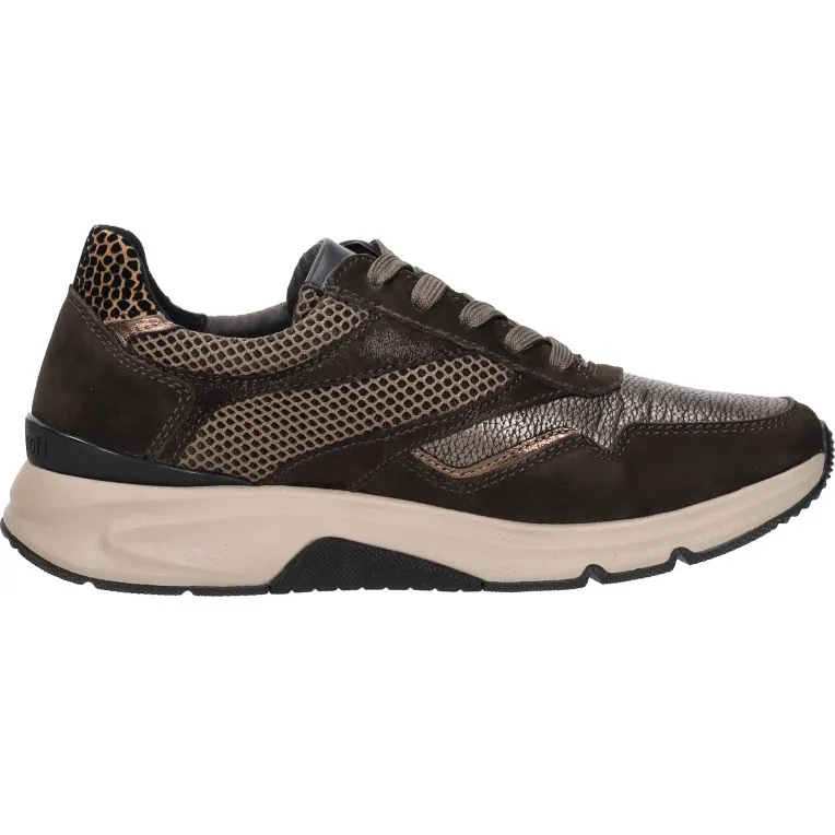 Gabor Rollingsoft sneakers donkerbruin