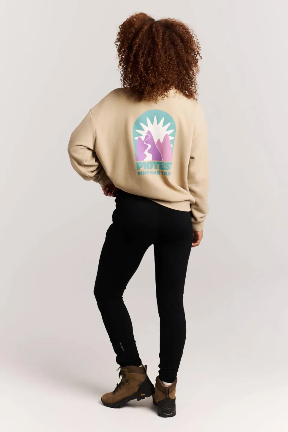 Protest sweater met backprint zand, foto 6