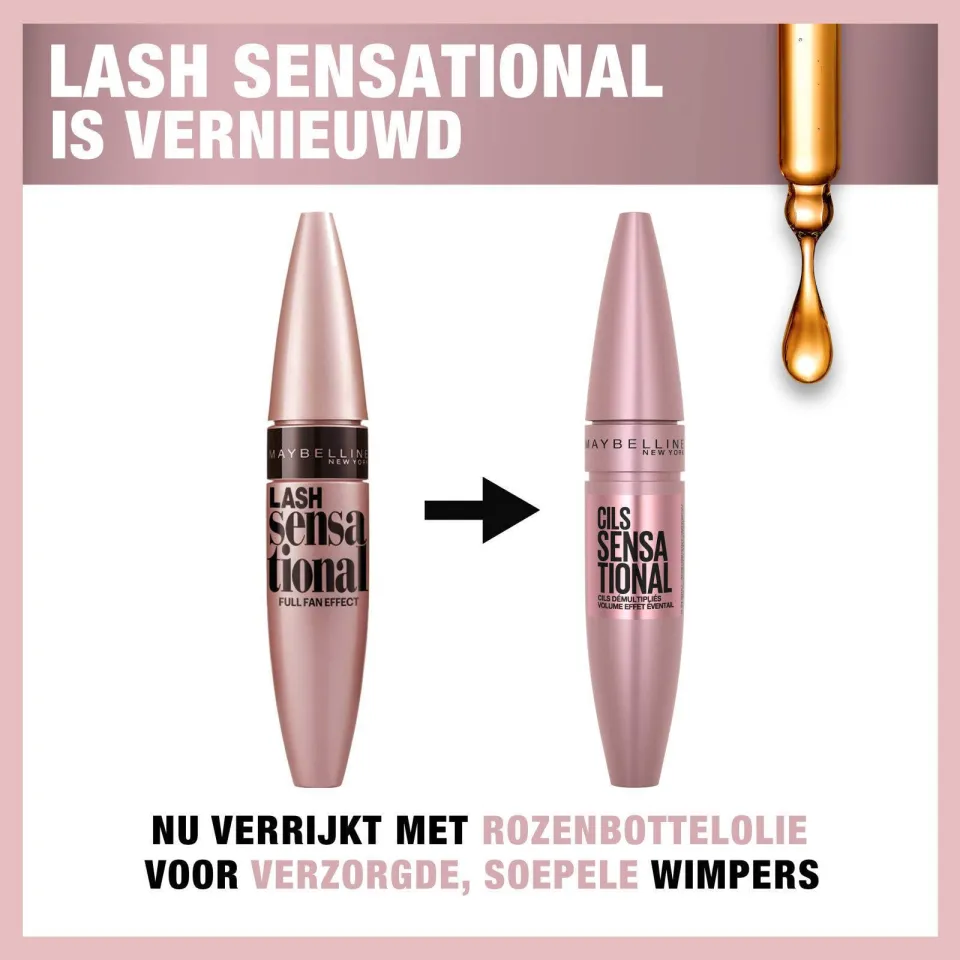Maybelline New York Lash Sensational Intense mascara zwart, foto 2