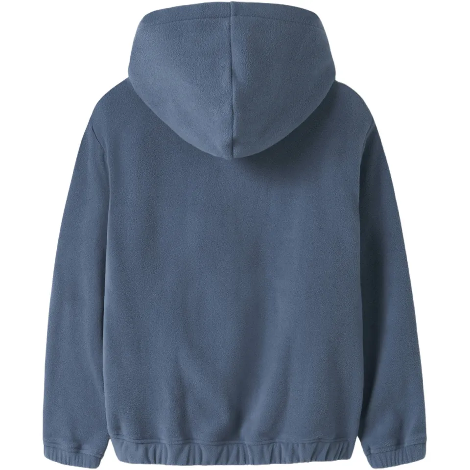 NAME IT KIDS hoodie met borduursels - blauw Sweater Tekst, foto 2