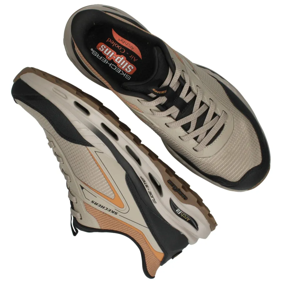 Skechers Arch Fit Orvan Ultra Talon veterschoen taupe, foto 7