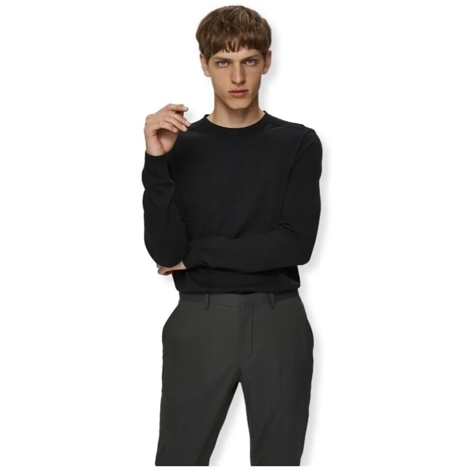 Selected pullover fijn gebreid zwart, foto 2