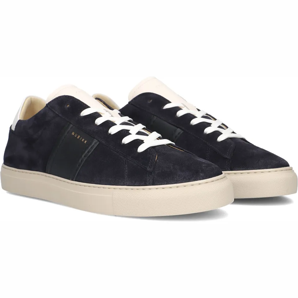 Nubikk Jase Morris suède sneakers donkerblauw, foto 3