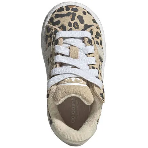 Adidas Originals Campus 00's suède sneakers met panterprint - camel/zwart, foto 3