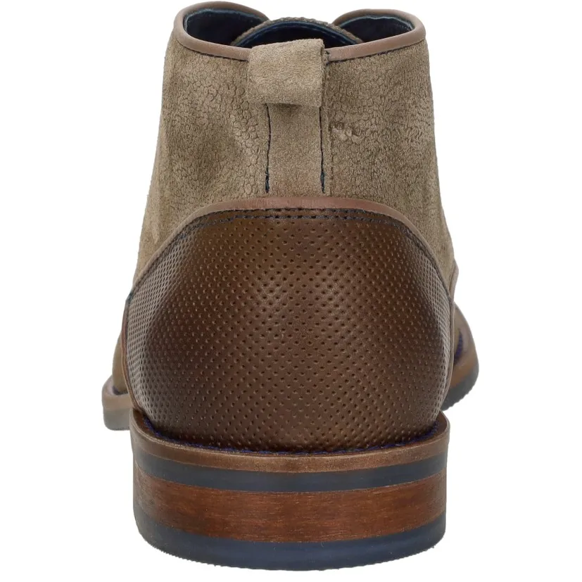 Sub55 Gekleed Hoog nette schoenen taupe, foto 4