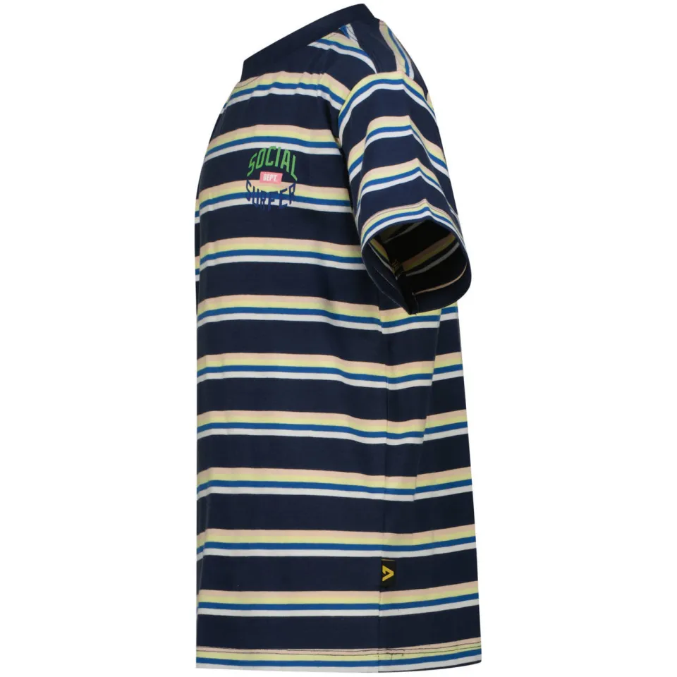 Vingino Haru gestreept T-shirt donkerblauw donkerblauw/multicolor, foto 4